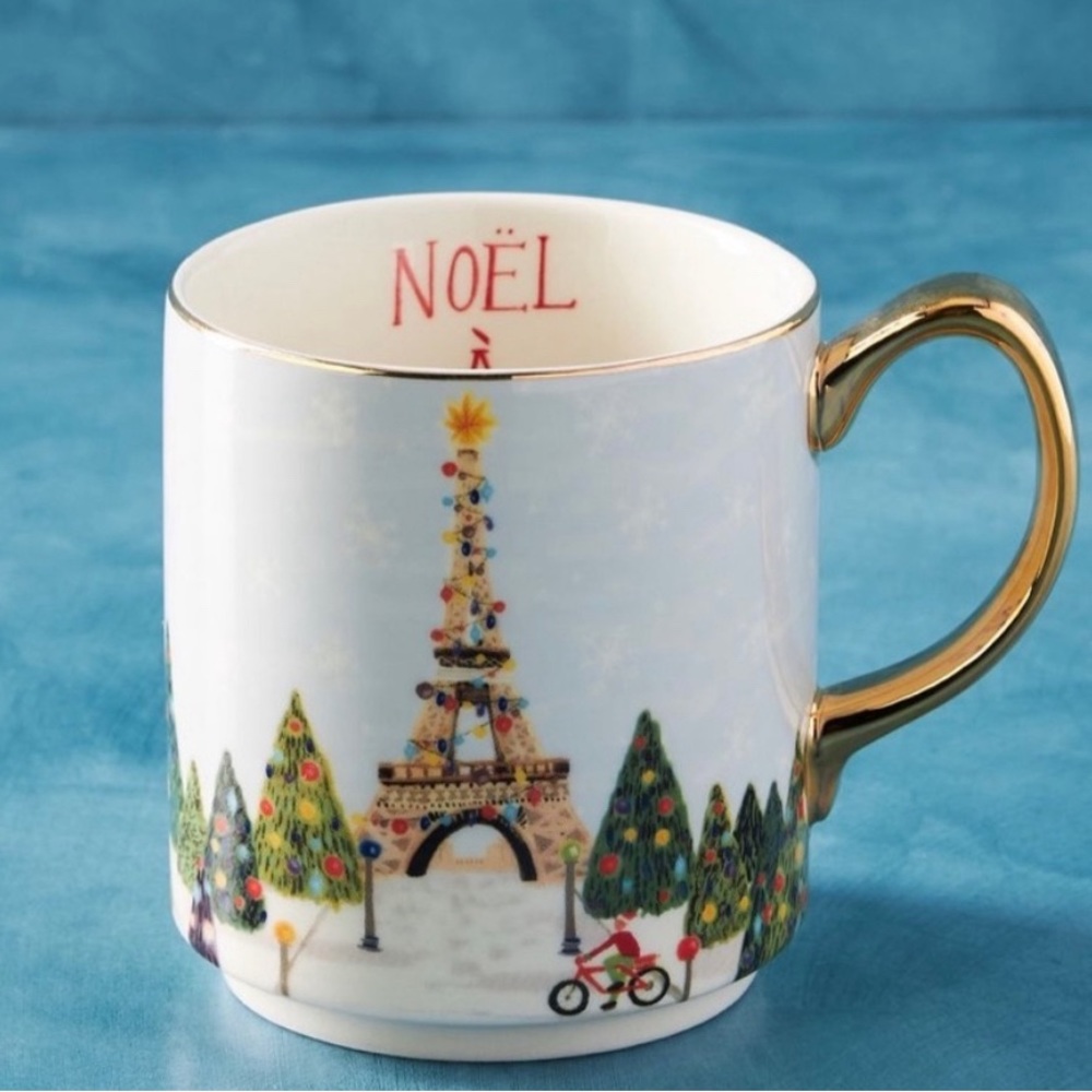 Anthropologie Holiday in the city mug Paris